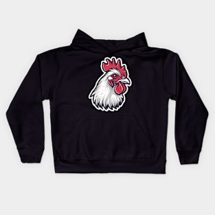 chicken rooster Logo Kids Hoodie